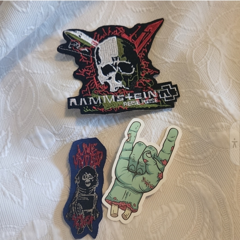 SLAYER RAMMSTEIN Patches and Sticker